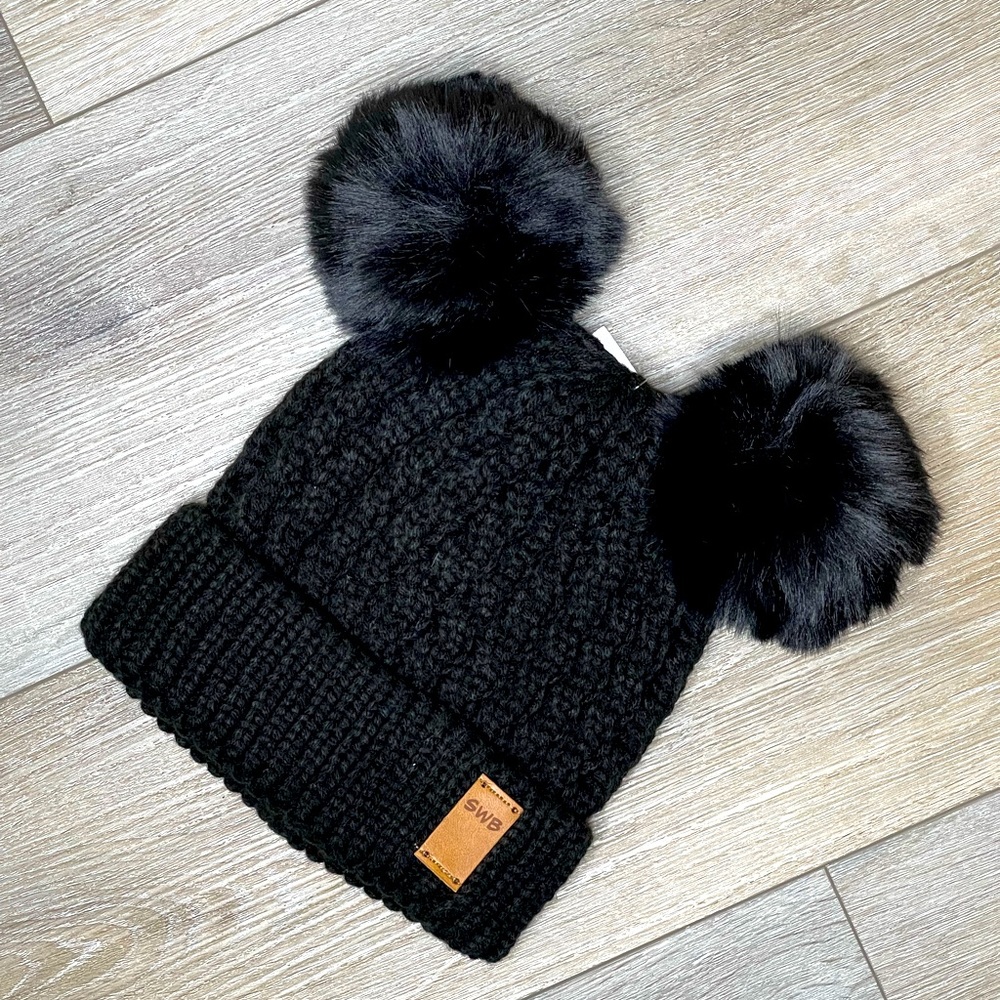 Double Knit POM POM Beanie